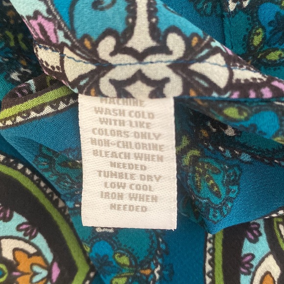 Charter Club Medallion 3/4 Sleeve Blouse - Picture 9 of 9